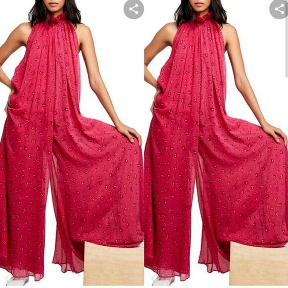 Free People The Edge of Love Jumpsuit size M NWOT - Picture 2 of 9